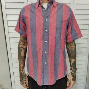 Men's button down stripe.